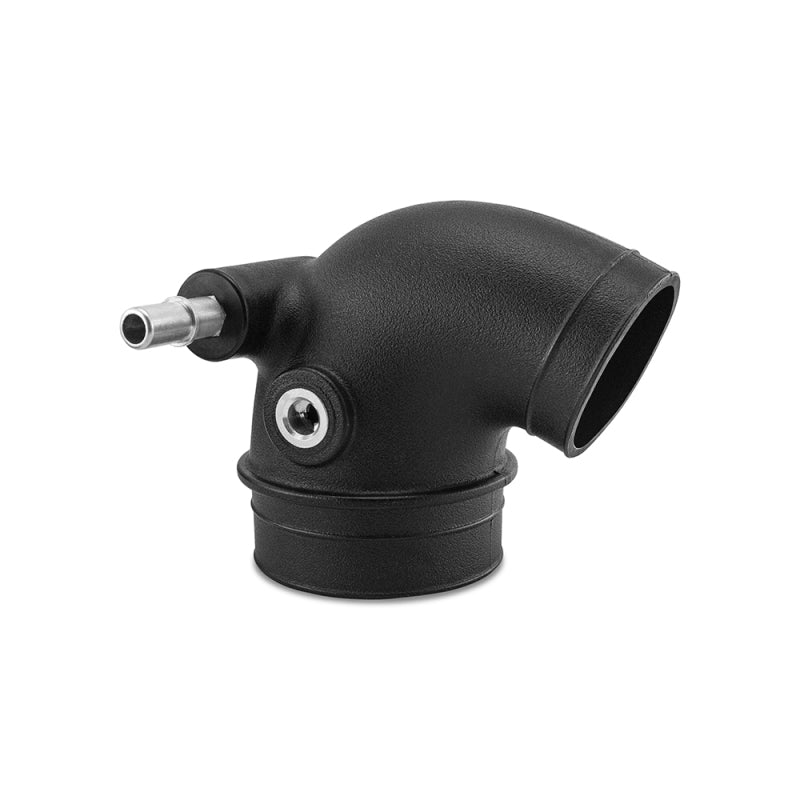 Mishimoto 2019+ Ford Ranger 2.3L EcoBoost cold air intake with dry filter, showcasing the black metal intake pipe and air filter.