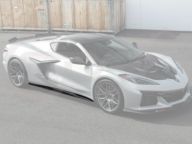 2023-UP CHEVROLET CORVETTE C8 Z06 & E-RAY | SDP PERFORMANCE TRACK STYLE SIDE SKIRTS ROCKER PANEL GROUND EFFECTS