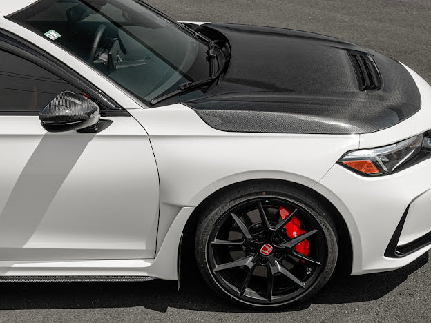 2023-Up Honda Civic FL5 Type-R | JDM Factory Style CARBON FIBER Front Vented Hood