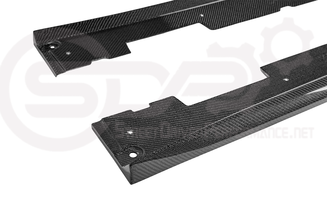 2016-2019 Cadillac CTS-V V3 - Factory Style Carbon Fiber Side Skirts Rocker Panels Ground Effects