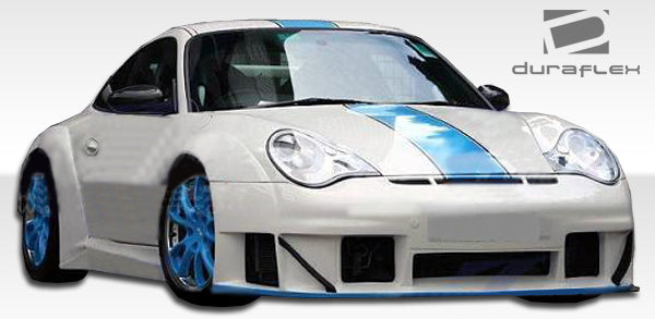 2002-2004 Porsche 911 Carrera 996 C2 C4 Duraflex GT3 RSR Look Wide Body Front Fenders - 2 Piece