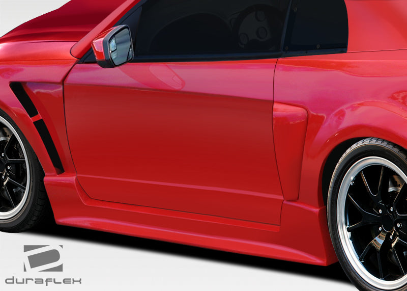 1999-2004 Ford Mustang Duraflex CBR500 Wide Body Side Skirts Rocker Panels - 2 Piece