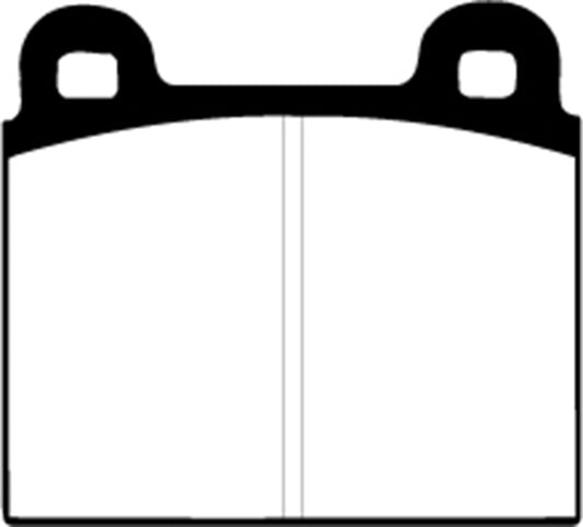 EBC Greenstuff front brake pads for Alfa Romeo 1750 1.75, high-performance brake pads with green friction material.