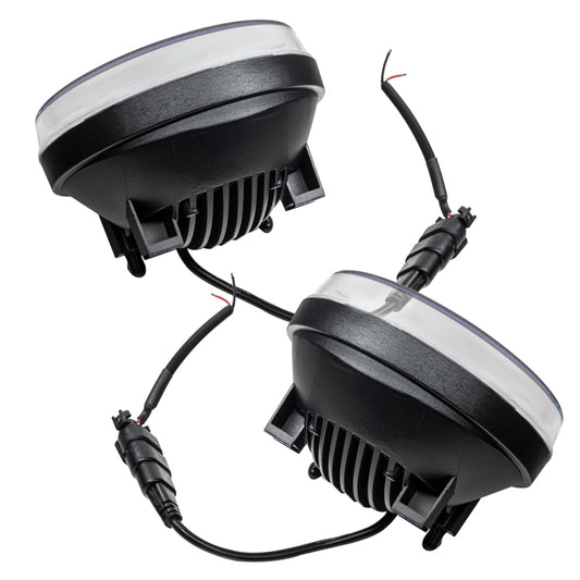 Pair of ORACLE Lighting high-powered LED fog lights for GMC Sierra 1500/2500/3500, 6000K bright white illumination