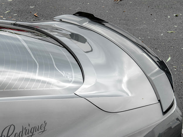 2015-23 FORD MUSTANG GT | SMOKE TINTED REAR SPOILER WICKERBILL FLAP INSERT