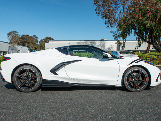 2020-PRESENT CHEVROLET CORVETTE C8 STINGRAY & Z51 | 3VM STYLE SIDE SKIRTS ROCKER PANELS GROUND EFFECTS