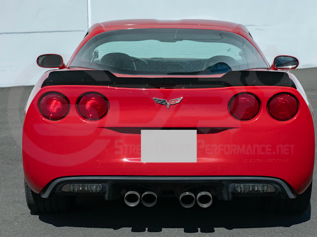 2005-2013 Corvette C6 | ZR1 Extended Style Rear Wing Wickerbill Spoiler (Matte or Gloss Black)