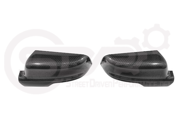 2019-UP RAM 1500 | FACTORY STYLE DRY CARBON FIBER TAPE ON SIDE MIRROR CAP COVERS PAIR