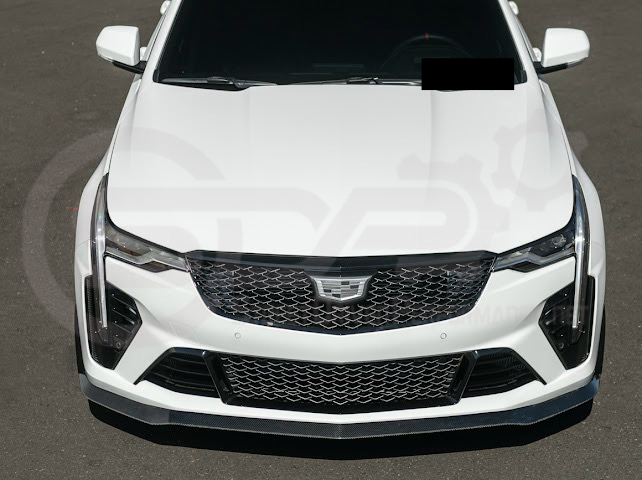2020-Up Cadillac CT4-V Blackwing | CARBON FIBER Front Splitter Side Wheel Arches Pair