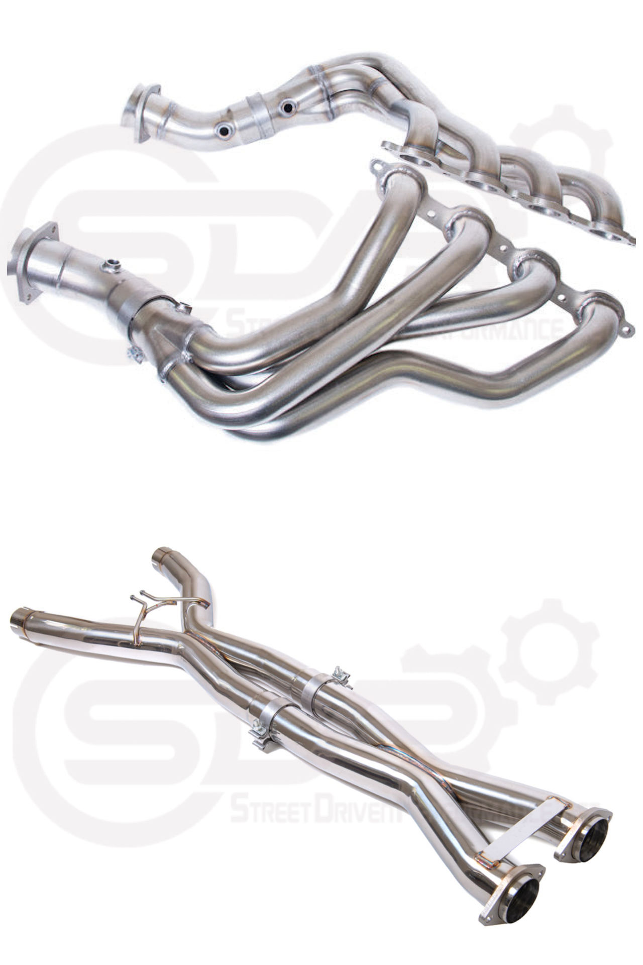2014-2019 Chevrolet Corvette C7 - 3" Stainless Racing Double X-Pipe Exhaust & 3.0” Performance Long Tube Headers Package