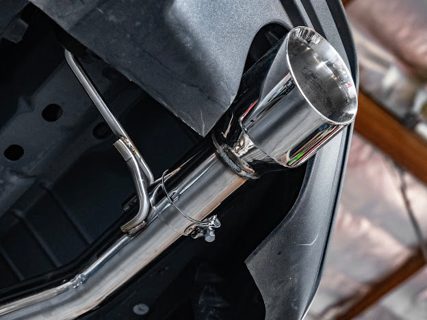 2024-PRESENT FORD MUSTANG S650 GT | STRAIGHT CAT BACK DUAL BURNT TIPS EXHAUST