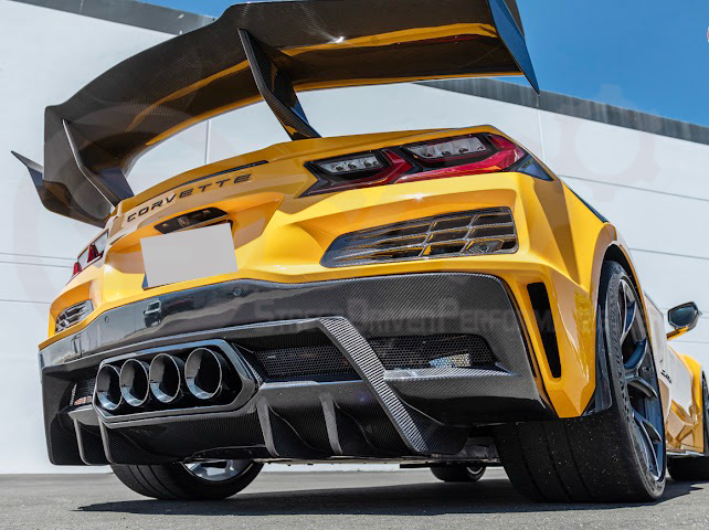 2023-UP CORVETTE C8 Z06 | ZR1 STYLE REAR WING SPOILER