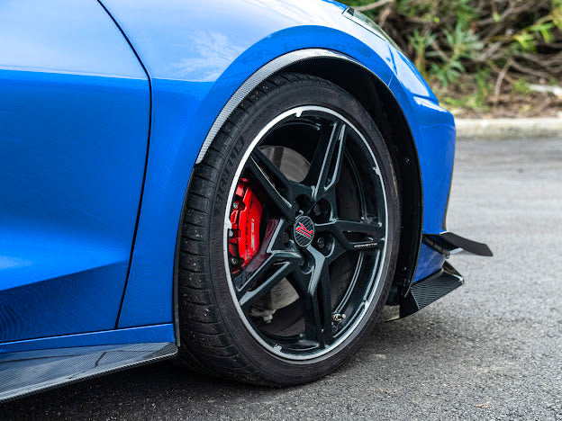 2020+ CHEVROLET CORVETTE C8 CARBON FIBER SIDE WHEEL FENDER PAIR