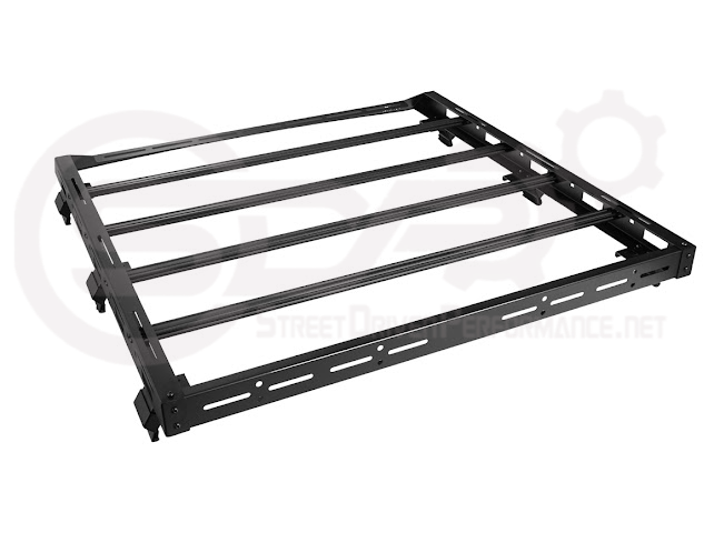 2018-UP JEEP WRANGLER JL & 2020-PRESENT JEEP GLADIATOR JT | CARBON STEEL BLACK TOP ROOF CARGO RACK (FULL & HALF LENGTH)
