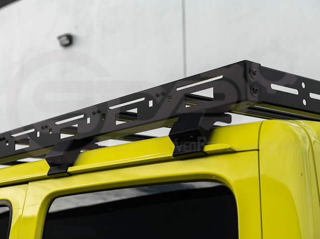2018-UP JEEP WRANGLER JL & 2020-PRESENT JEEP GLADIATOR JT | CARBON STEEL BLACK TOP ROOF CARGO RACK (FULL & HALF LENGTH)