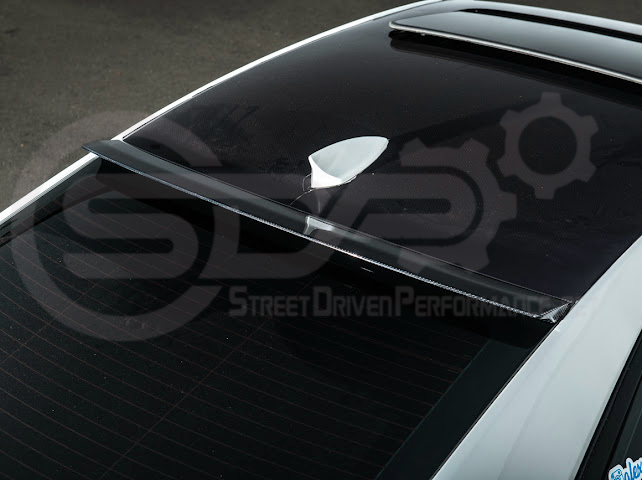 2013-2018 Cadillac ATS ATS-V Coupe | Carbon Fiber Rear Roof Top Window Spoiler Wing