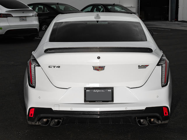 2020-2025 CADILLAC CT4, CT4 V, AND CT4-V BLACKWING | BLACKWING PACKAGE CARBON FIBER REAR WING SPOILER