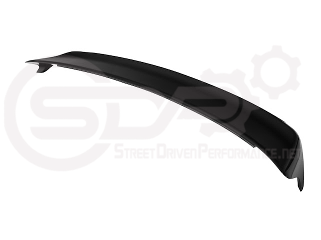 Dodge Charger SRT Hellcat Redeye style rear trunk wing spoiler in matte black, designed for 2015-2023 models, by Street Driven Performance.