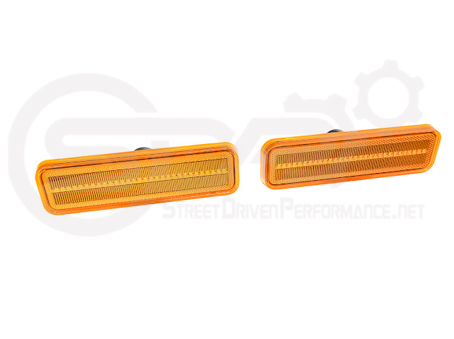 1972-1974 Dodge Charger | Front Side Marker Lens Amber Light LED Pair (Clear / Amber / Smoke)