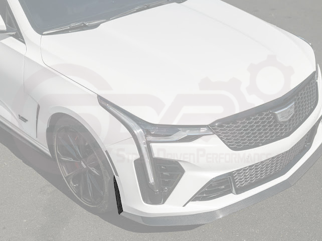 2020-Up Cadillac CT4-V Blackwing | CARBON FIBER Front Splitter Side Wheel Arches Pair