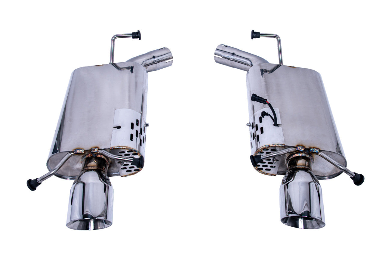 2009-15 CADILLAC CTS-V V2 | AXLE-BACK MUFFLERS EXHAUST SYSTEM “VALVED”