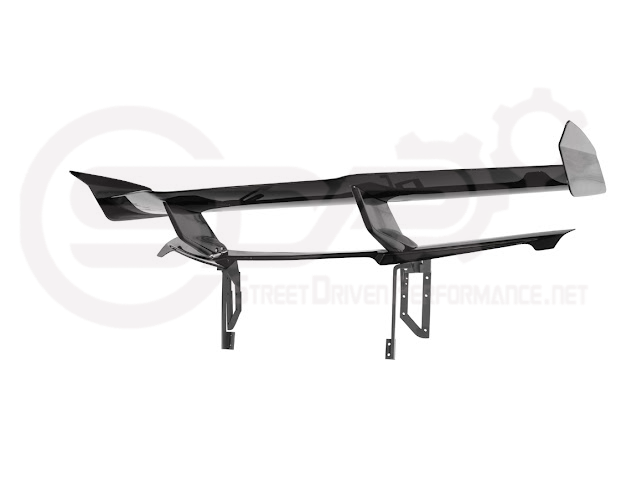 2020-UP CORVETTE C8 STINGRAY & Z51 | ZR1 STYLE CARBON FLASH REAR HIGH WING SPOILER BRACKET