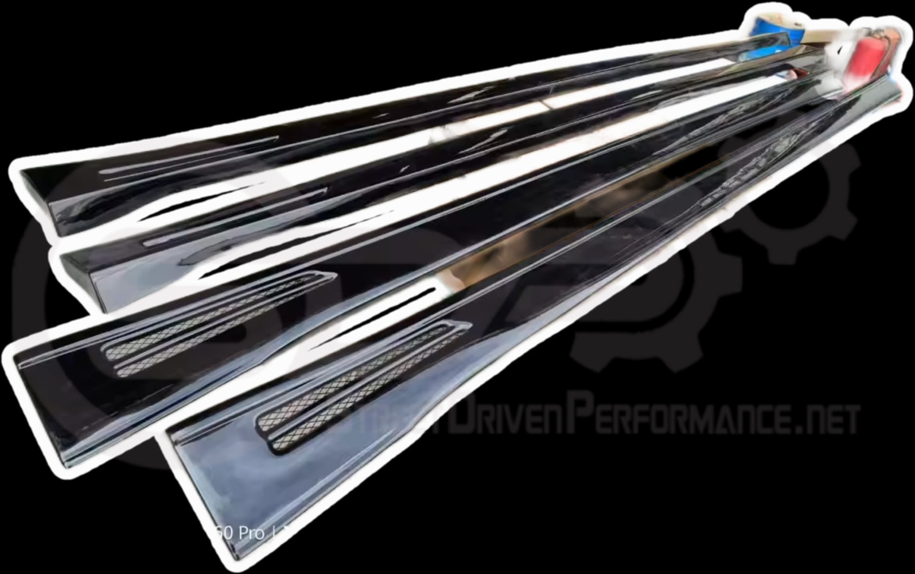 2019-2020 Cadillac CT6-V  & CT6-V Blackwing | Side Skirts Rocker Panels Ground Effects Pair (Gloss Black or Hydro-Dipped Carbon Fiber)