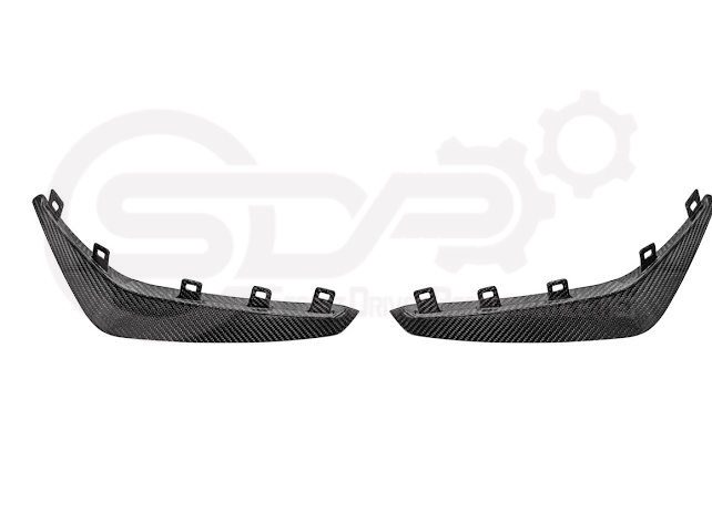 2020-UP CADILLAC CT4 BLACK WING | CARBON FIBER FRONT BUMPER CANARDS
