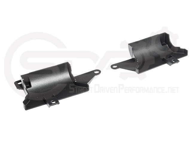 Pair of Chevrolet Corvette C8 underbody air deflector cooling duct scoops by Street Driven Performance, exterior trim components.