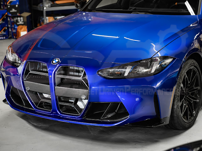 2021-Up BMW G80 M3 & G82 M4 W/ NO ACTIVE CRUISE CONTROL | CSL Style Carbon Fiber Front Kidney Grille Replacement