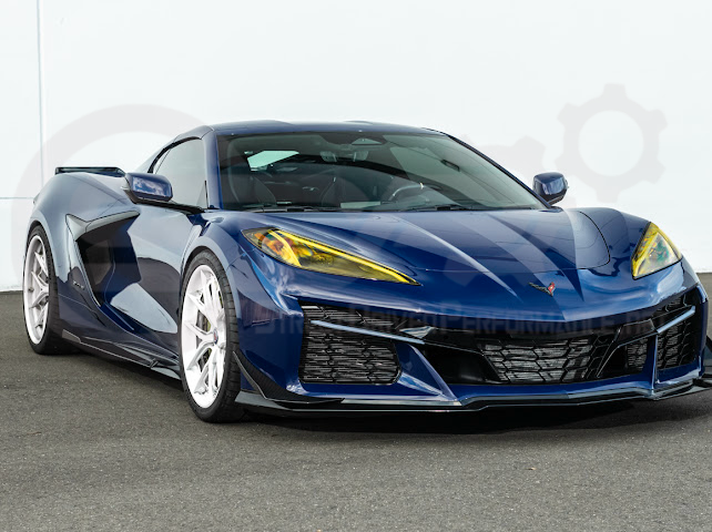 2023-UP CORVETTE C8 Z06, E-RAY, ZR1 | Z07 PERFORMANCE PACKAGE CARBON FIBER FRONT BUMPER SIDE CANARDS DRIVE PLANES PAIR