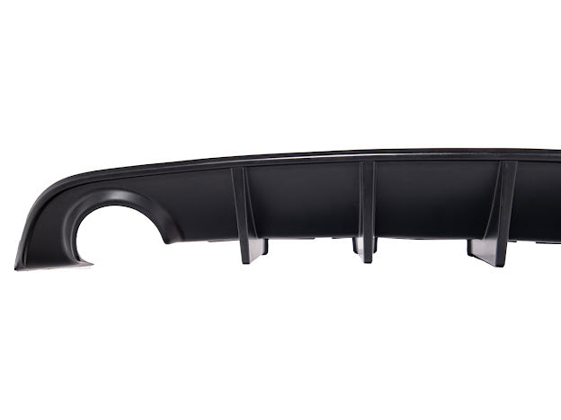 2015+ Dodge Charger SRT Style GLOSSY BLACK Rear Bumper Dual Exhaust Diffuser
