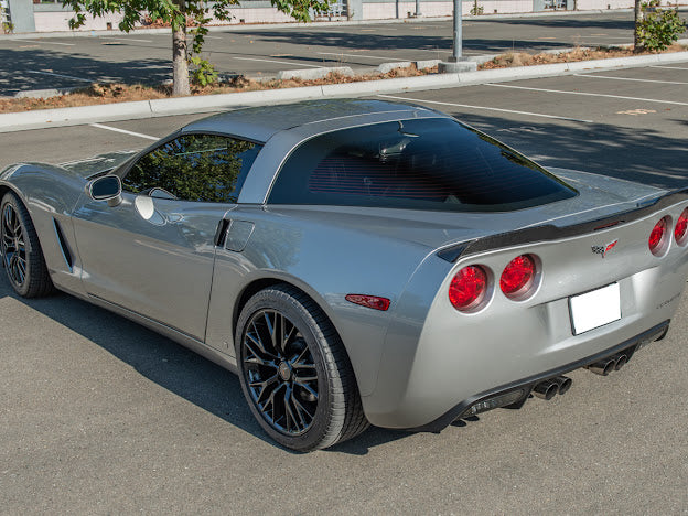 *IMPERFECTION / DISCOUNTED* 2005-2013 C6 Corvette - Extended ZR1 Style CARBON FIBER Rear Trunk Lid Spoiler Wing
