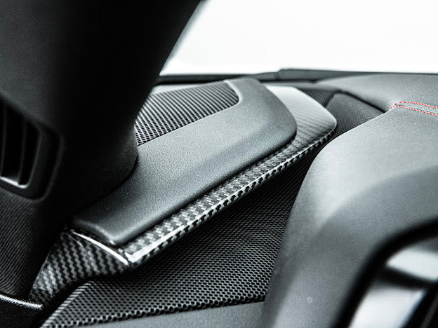 2020+ CHEVROLET CORVETTE C8 CARBON FIBER UPPER DASH PAD TRIM COVER KIT