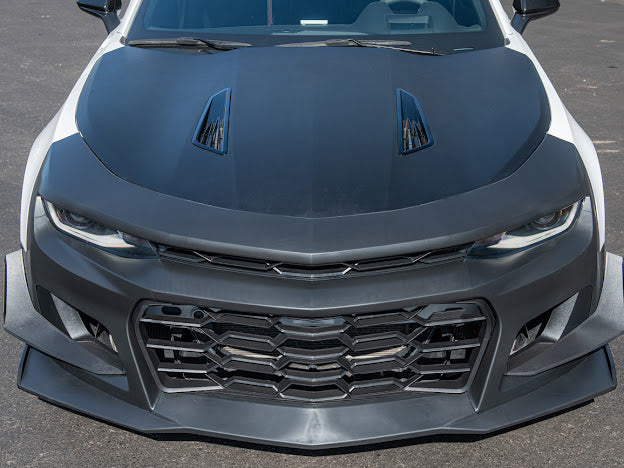 2016-2018 6th Gen Camaro - ZL1 1LE Replacement Front Bumper Cover Grille Lip Canard Pair For Camaro
