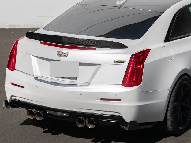 2016-2019 Cadillac ATS-V COUPE  | Wickerbill Trunk Spoiler Wing Carbon Fiber
