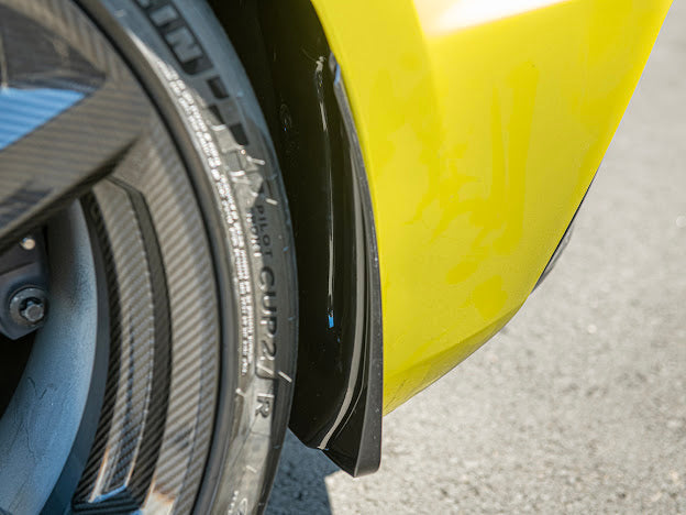 2023+ CHEVROLET CORVETTE C8 Z06 & E-RAY | CARBON FLASH XL EXTENDED FRONT SPLASH GUARD