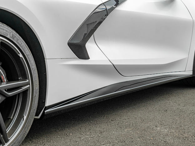 2020+ CHEVROLET CORVETTE C8 | SDP PERFORMANCE STYLE SIDE SKIRTS ROCKER PANELS GROUND EFFECTS