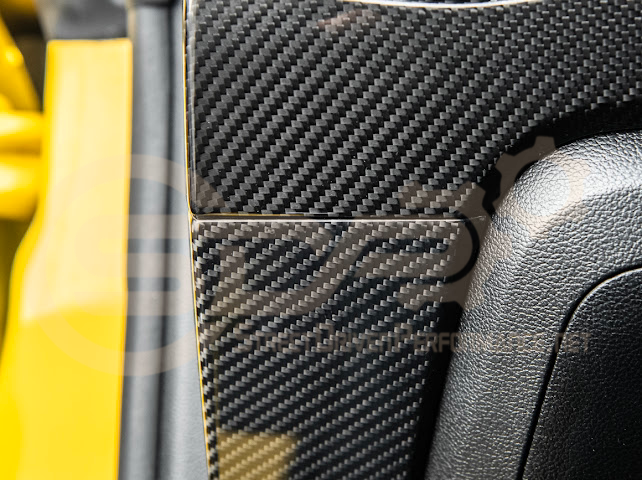 2015-2023 FORD MUSTANG S550 | CARBON FIBER  DASHBOARD LOWER TRIM COVER PAIR