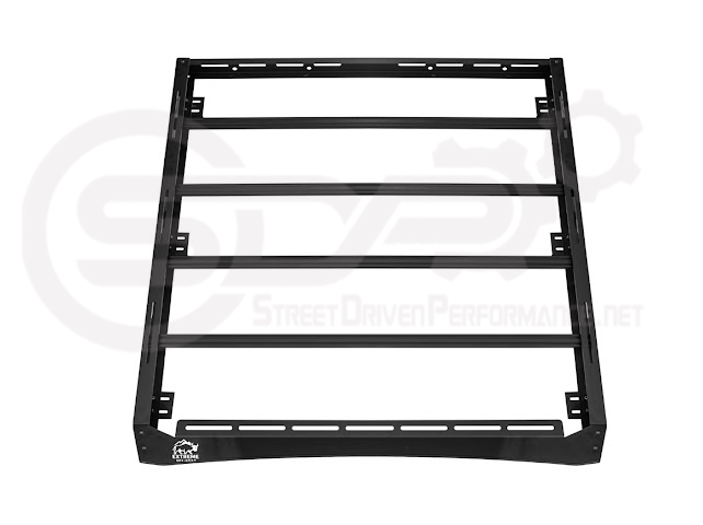 2018-UP JEEP WRANGLER JL & 2020-PRESENT JEEP GLADIATOR JT | CARBON STEEL BLACK TOP ROOF CARGO RACK (FULL & HALF LENGTH)