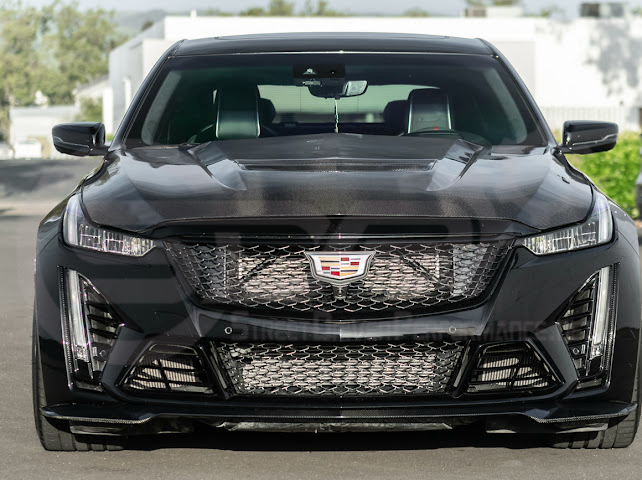 2022-2024 CADILLAC CT5-V BLACKWING SEDAN | FACTORY STYLE CARBON FIBER FRONT LIP SPLITTER GROUND EFFECTS