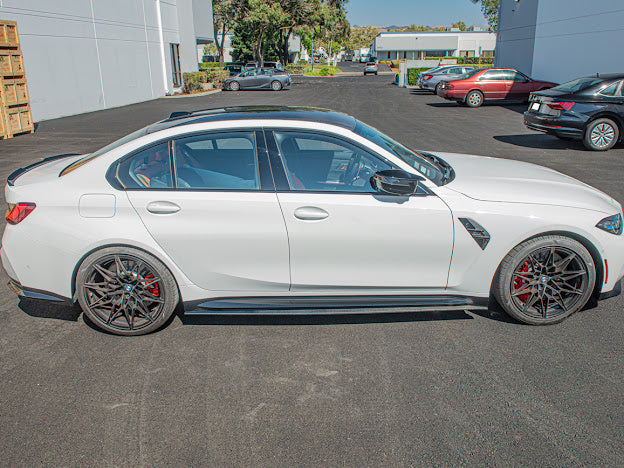 2021-Up BMW G80 M3 | M-Performance CARBON FIBER *ADD-ON* Side Skirts Extension Rocker Panel Ground Effects