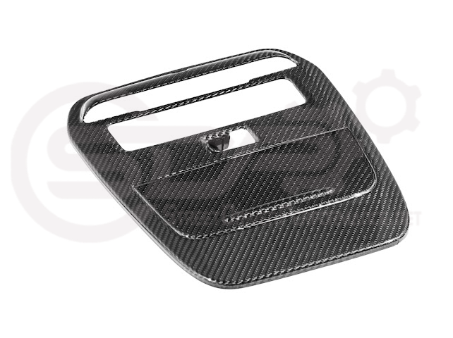 2021-Up Ford F-150 | Dry Carbon Fiber Overhead Console Front Map Lamp Frame Panel