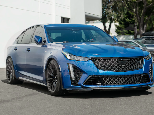 2020-2024 CADILLAC CT5-V BLACKWING SEDAN | FRONT LIP SPLITTER GROUND EFFECTS & WHEEL ARCHES