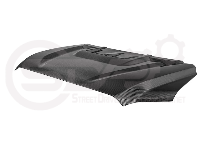 2022-UP TOYOTA TUNDRA | SDP CARBON FIBER FRONT VENTED HOOD WITH SIDE VENTS