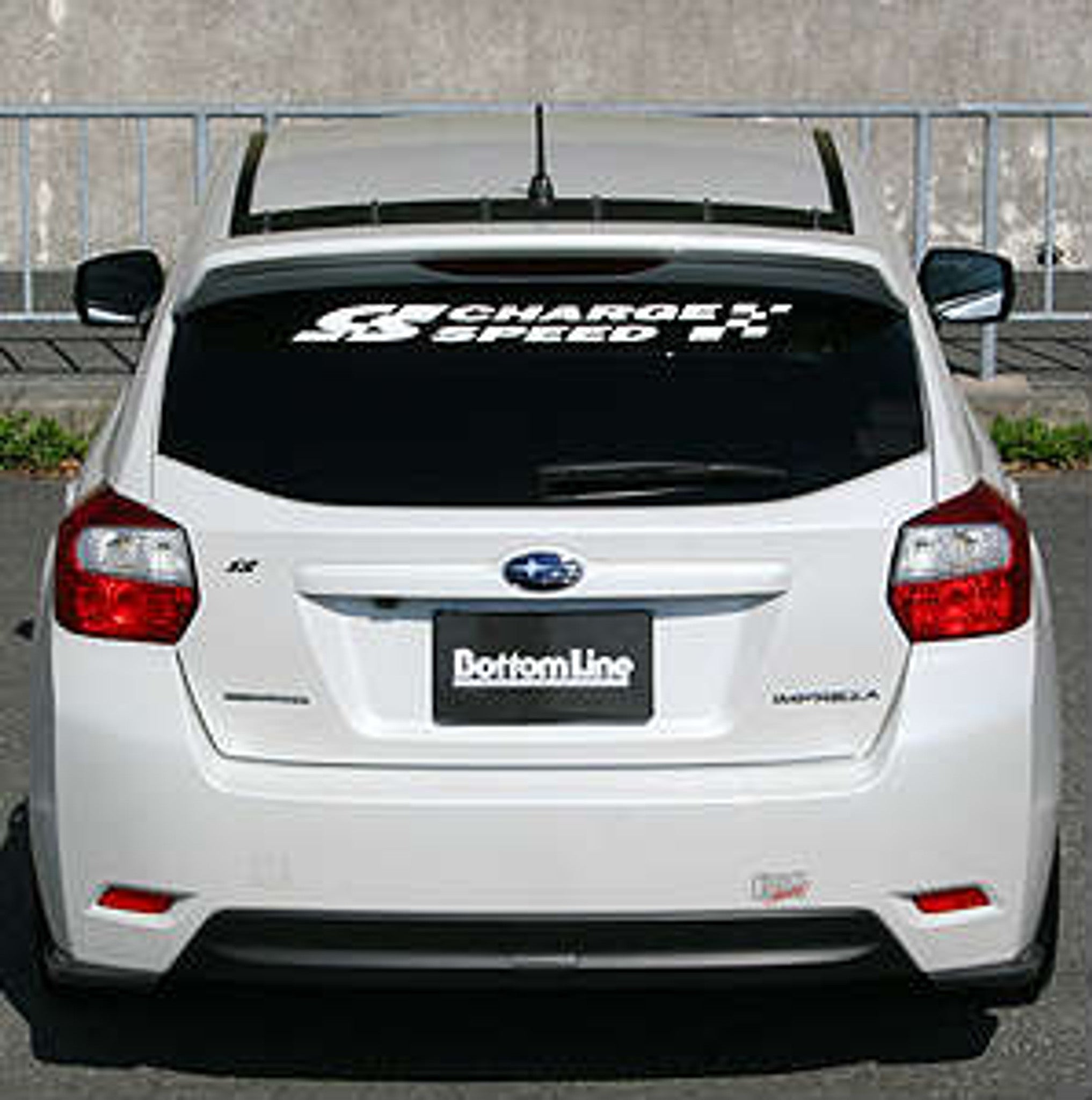 Charge Speed 2012-2015 Subaru Impreza GP 5Dr Hatchback Bottom Line Carbon Full Lip Kit - To be use for Vehicle with OEM Side Skirts Model