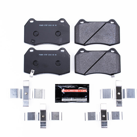 PowerStop front track day SPEC brake pads for 2003-2004 Infiniti G35, racing brake pads for high-performance stopping.