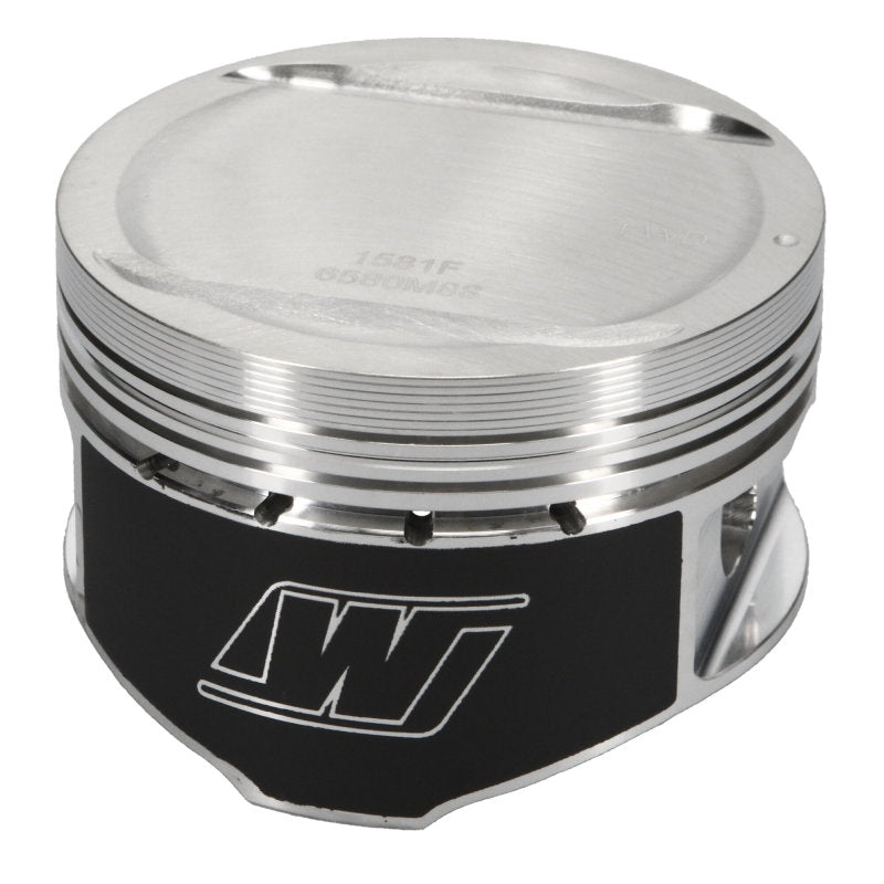 Wiseco forged neon turbo piston set for 4-cylinder engines, featuring 8.8:1 compression ratio and 1.236 x 88.0 dimensions