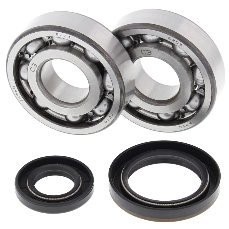 All Balls Racing crank shaft bearing kit for Suzuki RM250 1989-1993, featuring high-quality bearings for engine performance.