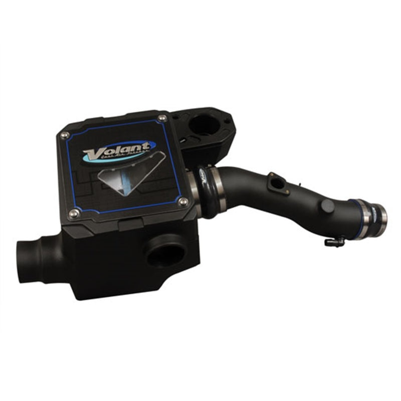Volant cold air intake system for 2012-2015 Toyota Tacoma 4.0L V6 PowerCore closed box air intake with filter and piping.